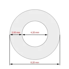 Hadica silikónová textilná 4,2x180mm pre kávovary Jura