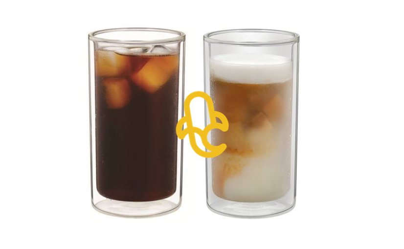 Insulated double-walled coffee cups for coffee machines 2pcs/300ml