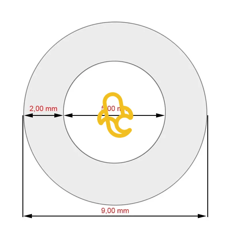 Silikonová hadice pro kávovary Melitta 5 mm x 2 mm x 100 cm
