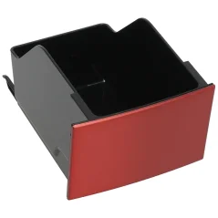 Nádoba na kávovú usadeninu s krytom v červenej farbe pre kávovary DeLonghi ECAM 26.455