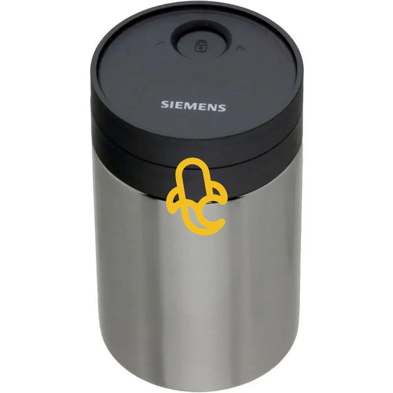 Nádoba na mléko s vysoce kvalitním kovovým povrchem pro kávovary Siemens