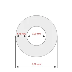 Silicone textile hose 3x200mm for Jura coffee machines