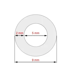 Hadica silikónová 5x2x610mm pre kávovary Jura