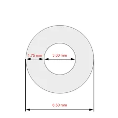 Silikonschlauch mit Gewebe 3x325 mm für Kaffeemaschinen Melitta