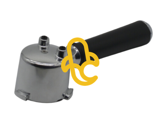 Complete 2-cup espresso lever with portafilter for DeLonghi EC 885 coffee machines