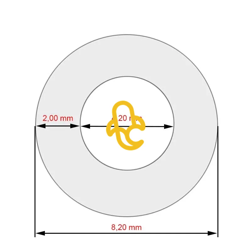 Hadica silikónová textilná 4,2x8x280mm pre kávovary Jura