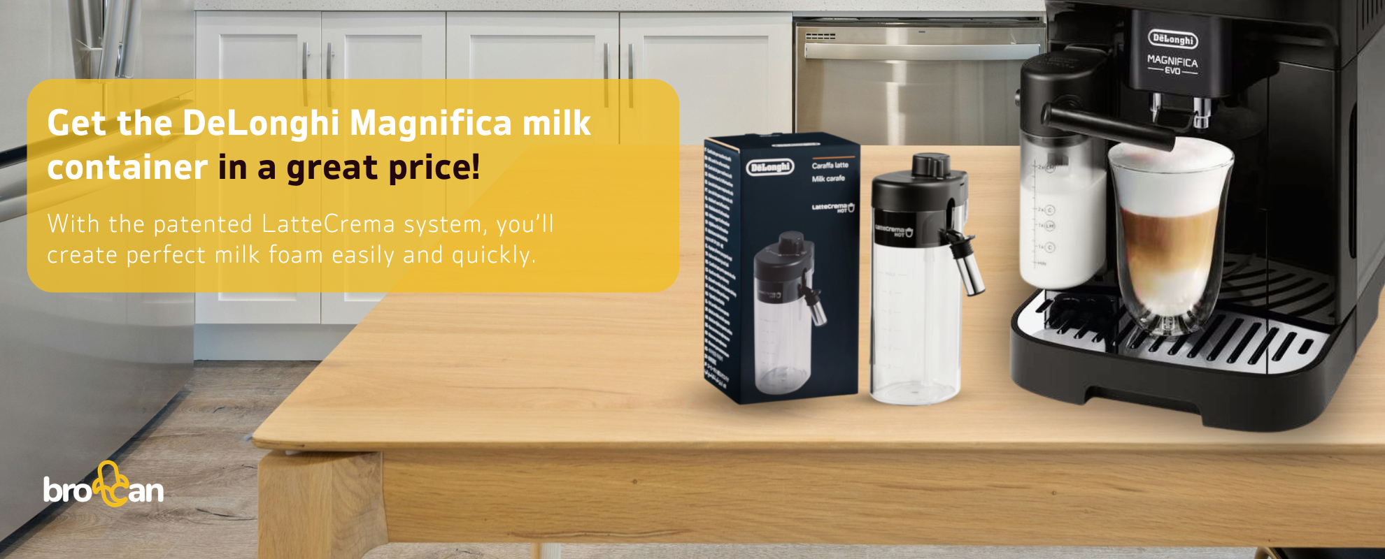 Milk container for DeLonghi Magnifica