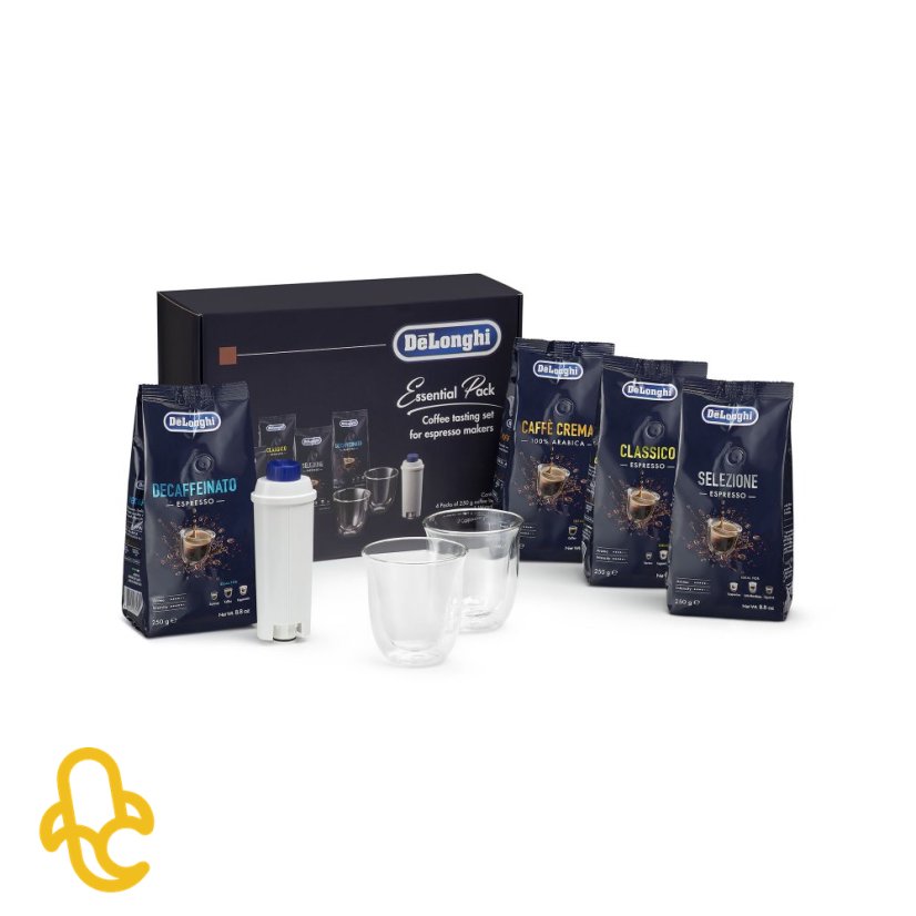 Starter pack DeLonghi - 4x káva, 1x filter, 2x pohár