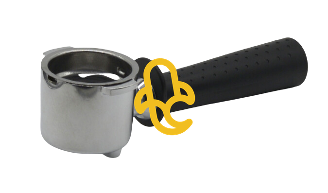 Portafilter for DeLonghi EC 2xx coffee machine