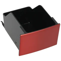 Nádoba na kávovú usadeninu s krytom v červenej farbe pre kávovary DeLonghi ECAM 26.455