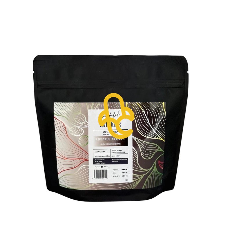 Espresso zmes arabík Avenger, zrnková káva - Gramáž: 200 g