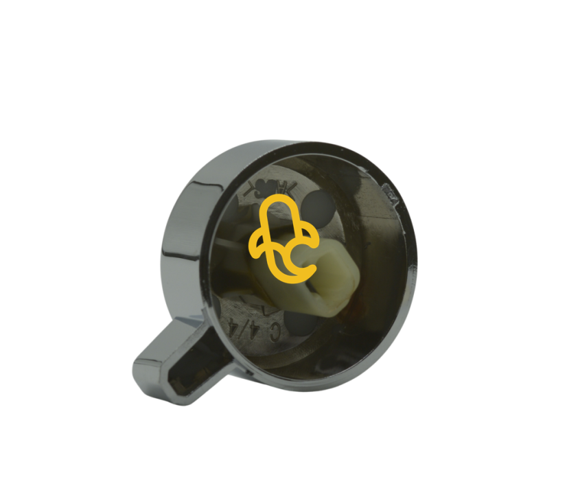 Hot water rotary knob for Saeco Poemia coffee machines